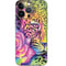 Neon Rainbow Cheetah with Rose by Sheena Pike iPhone 14 Pro Skin